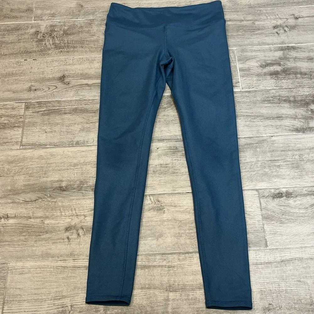 ALO Airlift Women's Size Small Teal Green Leggings Yoga Pilates Running Athletic